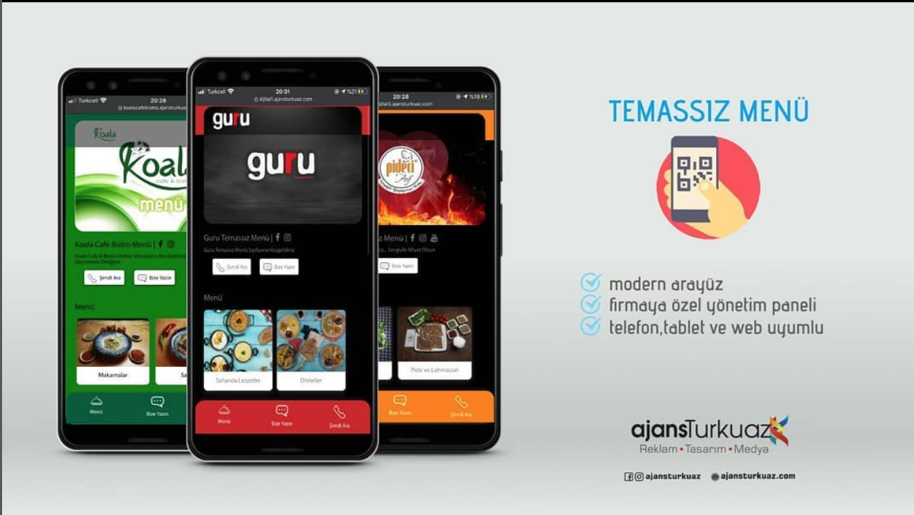 Temassız Menüler